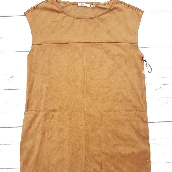 Dex Faux Suede Dress - Picture 9 of 11